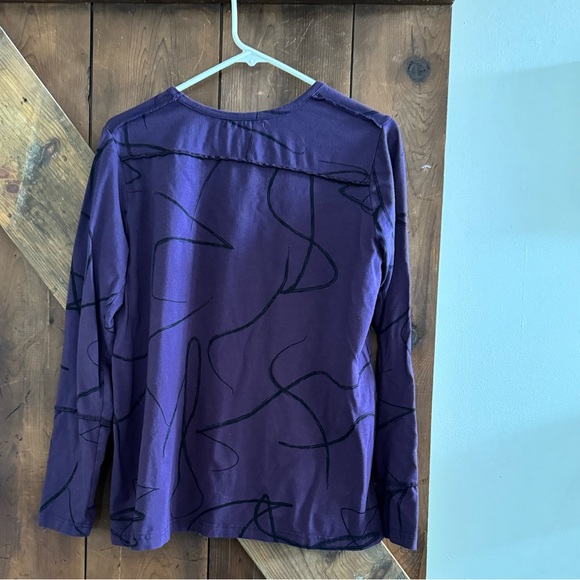 Snapdragon & Twig Royal Purple Long Sleeve Shirt - Picture 2 of 2
